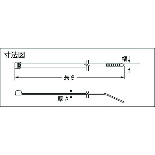 ■PANDUIT ナイロン結束バンド 難燃性白 (1000本入) PLT4SM69(4383478)