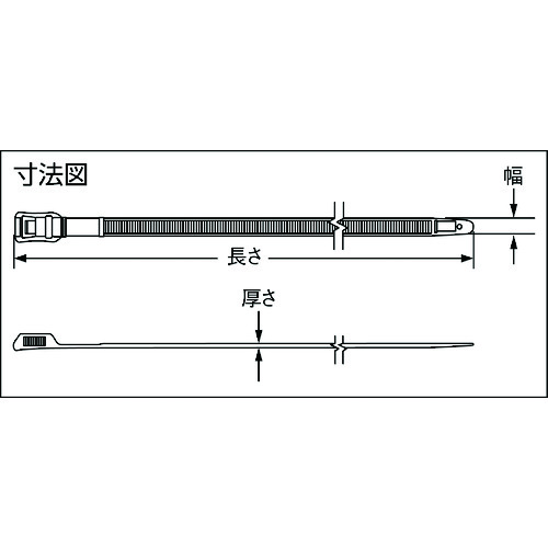 ■PANDUIT 結束バンド ハイパーV (100本入) HV965C0(4774558)