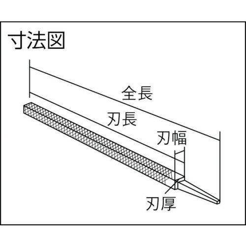 ■ツボサン 鉄工ヤスリ 350mm 角 細目 KA35003(4930941)