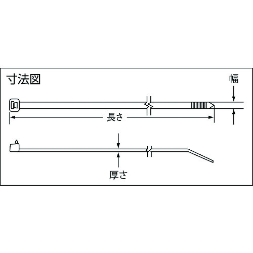 ■PANDUIT ナイロン結束バンド 耐熱性黒 (250本入) PLT3HTL30(7315023)