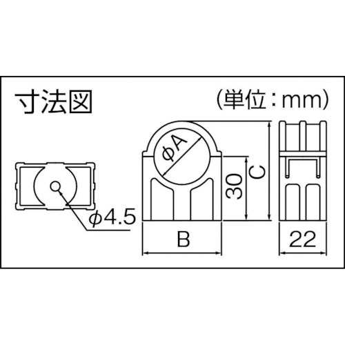 ■因幡電工 VP管ホルダー VPH20N(7615892)