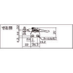 ■角田 ハンドル横型トグルクランプ No.HH151B KCHH151B(8086867)