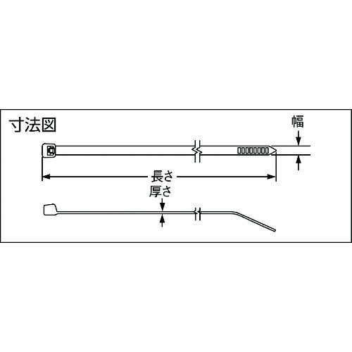 ■PANDUIT ナイロン結束バンド 白 (1000本入) PLT1.5IM10(8281578)