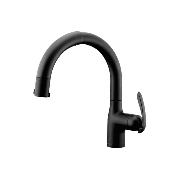 タカギ(takagi) LC102BN シングルレバー混合水栓(ワンホール型) 一般地仕様 ブラックマット