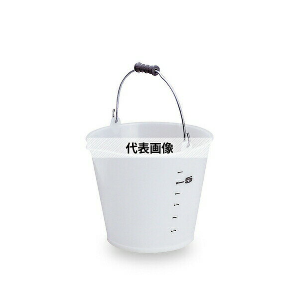 テラモト じょうぶバケツ8L 半透明 ナチュラル CE-448-008-0[法人限定]