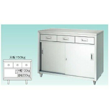 テラオカ　ステンレス保管庫　LAD-15045　：10-1700-12　[法人限定][送料別途お見積り](4.0)