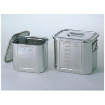 テラオカ　ステンレス角ポット蓋付き　BNK-16　：24-1819-04