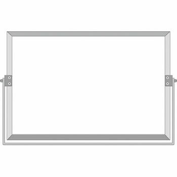 つくし工房 安全標識 BS-5 『無地』 軽量薄型撮影用黒板 ホワイトボードタイプ 450×600mm ホーロー