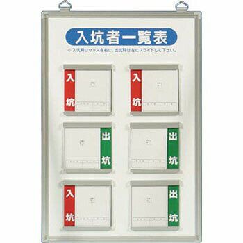 商品の特徴 立看板・ずい道標識 入坑・入場者一覧表 製品仕様 ●付属品：吊金具2個 ●材質：アルミ・樹脂複合板 ●厚さ(mm)：3 ●サイズ(mm)：450×300 ●質量(kg)：0.9 ●タイプ：入坑者用 ●表示内容：入坑者一覧表