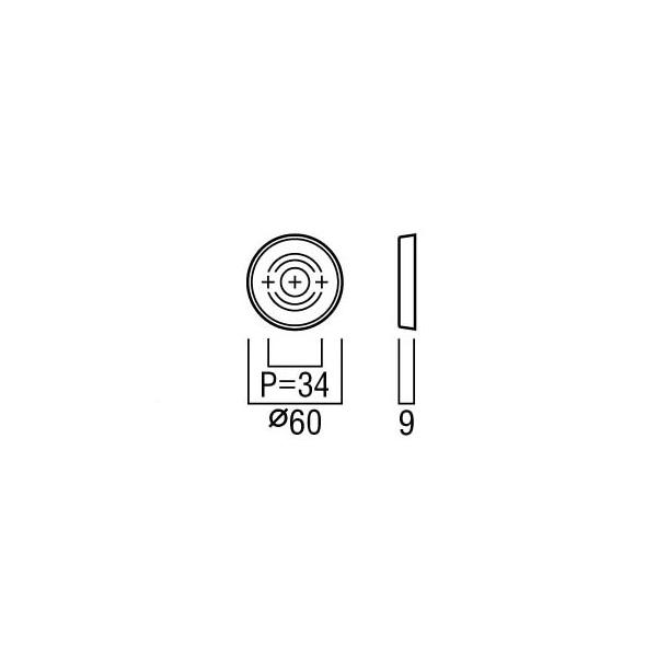 UNION(ユニオン)　CP52-BSS　丸型コーディネートプレート[イノヴ]