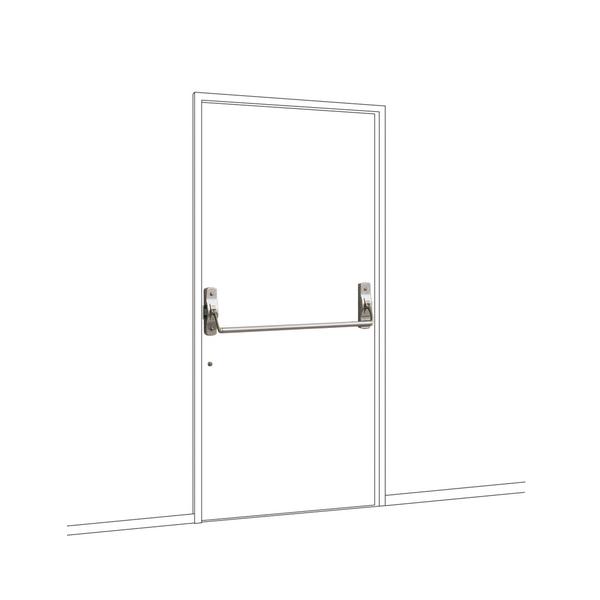 UNION(ユニオン) ドアハンドル パニック PH777-30S-R ステンレス ヘアライン＋ブラス ダルクロム[ネオイズム]