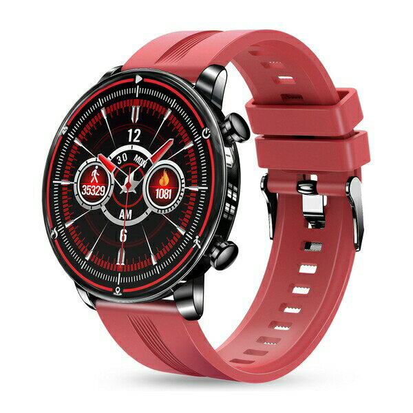 スマートR(SMART R)　スマートウォッチ　NY18　レッド　ウェアラブル端末