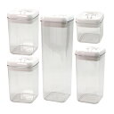 ◆Felli Felli フリップタイト 食品保存容器 レギュラー バラエティ 5pcs