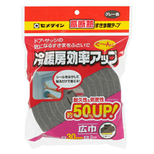 ◆セメダイン東京コンシューマ セメダイン 高断熱すきま用テープグレー TP-523 10X30X2