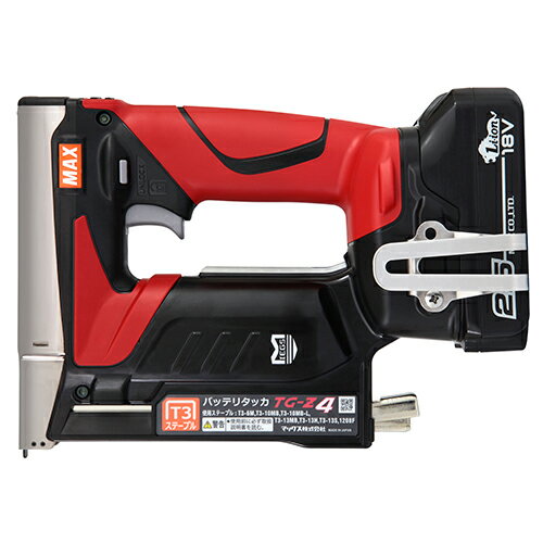 ◆マックス MAX バッテリタッカ 2.5Ah TG-Z4-BC/1825A