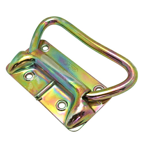 ◆ トランク取手 鉄クロメート スプリング付 105ミリ