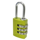 ◆ABUS ナンバー可変式南京錠 145 20mm イエロー(3)