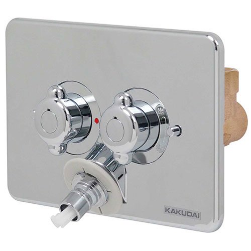 ◆カクダイ 洗濯機用混合栓 天井配管用 127-103K