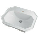 ◆カクダイ 角型洗面器 1ホール DU-0476580000