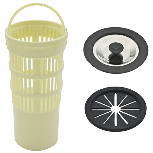 商品の特徴 ◆カクダイ GAONA ガオナ シンク用 排水口のゴミカゴ取替えセット (ゴミ受け 菊割れゴム 止水フタ) GA-PB047 GA-PB047 ミニキッチン用のシンク排水口総取替えセットです。 ミニキッチンシンク用のゴミカゴ・菊割れフタ・水ため用フタのセット。キッチンシンク用のゴミカゴ・菊割れ蓋・水溜用蓋をセットにしました。 排水カゴのゴミを隠してすっきり見せます。 水を溜めることができるので、つけ置き洗いなどに便利です。 排水口からの臭気を防ぎ、破損や汚れによる交換に最適です。 マンションやアパートなどの賃貸住宅の原状回復に最適です。 製品仕様 ●サイズ：(ゴミ受け)直径78mm×高さ164mm・(菊割れフタ)直径79mm×厚み5mm・(フタ)直径84mm×厚み9mm。 ●使用温度：1〜60度C。 ●取付可能排水トラップ：外径115mm。 ●ゴミカゴ：ポリエチレン。 ●菊割れフタ：スチレンゴム。 ●水溜用フタ：ABS樹脂・ステンレス。 ご購入前に形状とサイズを必ず確認してください。 JANコード：4972353805020 分類：　園芸用品