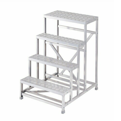 長谷川工業　作業台　シマイタタイプ　DBS4-8412　ライトステップ　アルミ組立式　[配送制限商品]