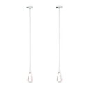 ナスタ(NASTA) 室内物干 Airhoop NRP020-MM-WR ホワイト×レッド 2本入り/Mサイズ固定(3)