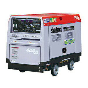 やまびこ(新ダイワ) ディーゼルエンジン発電機兼用溶接機 DGW400DMC-RCW 2人用 アイドリングストップ 車輪付 [法人・事業所限定]