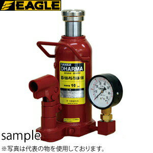 今野製作所(イーグル)　圧力計付油圧ダルマジャッキ　ED-100-PG-75KM-100