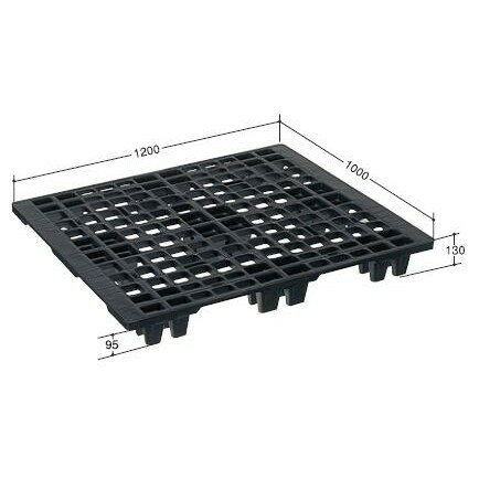 日本プラパレット パレット EX-1210 ブラック 10枚[法人限定]