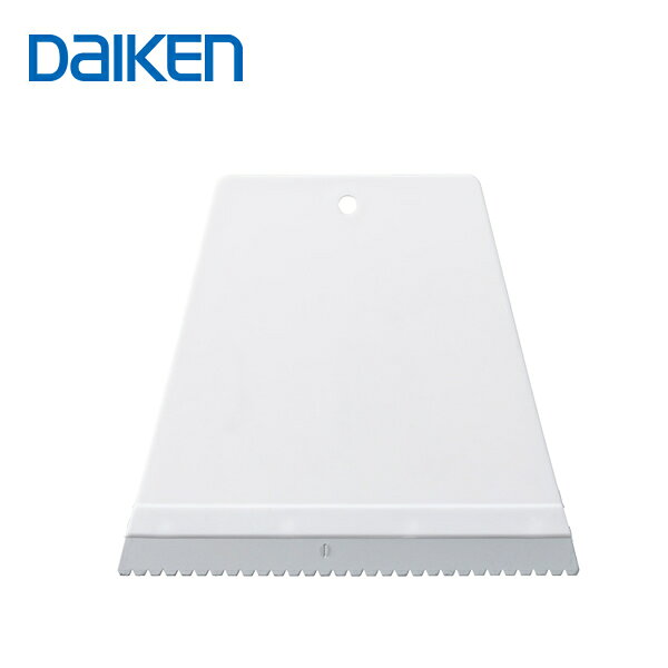 商品の特徴 DAIKEN イエリア3t用クシ目ゴテ YQ7801 床用施工 / メンテナンス部材 ■「直床ボンドリモデル」に同梱されているクシ目ゴテと同一のものになります。 ■イエリアフロア3T施工時に「直床ボンド簡単ふきとりタイプ」を使用される場合は、本製品を使用して施工ください。 ※非床暖房下地の場合のみ使用できます。 ■塗布量目安：350〜380g/m2 製品仕様
