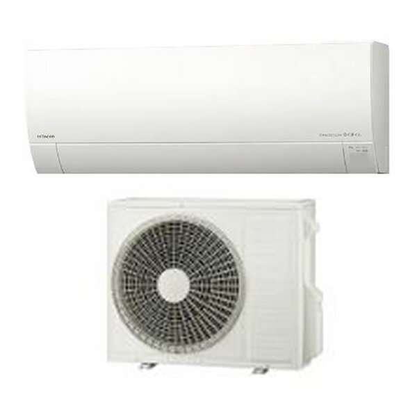 日立(HITACHI) RAS-MJ56R2-W ルームエアコン MJシリーズ 白くまくん スターホワイト 薄型モデル 単相200V 20A 18畳程度 室内電源 カビバスター 壁掛形 【在庫有り】