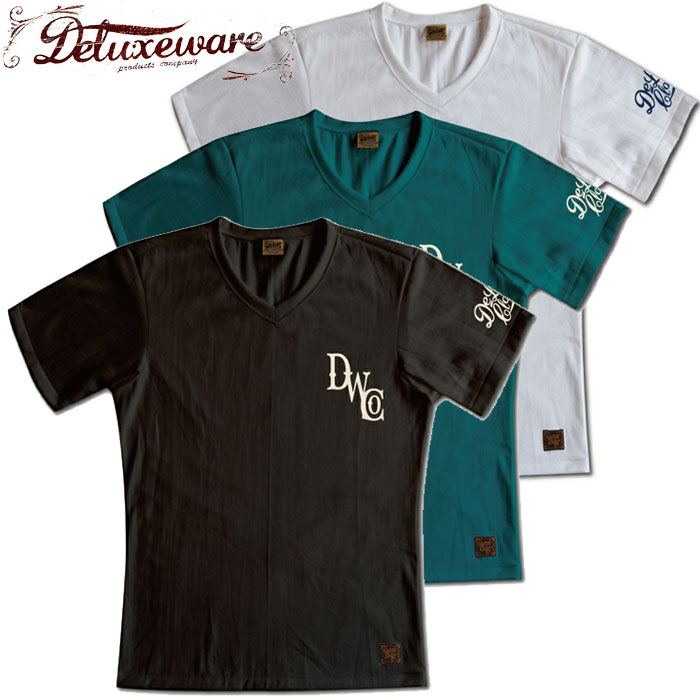 樂天商城 - DELUXEWARE デラックスウエア Tシャツ BRGD-22A D.W.Co 半袖 メンズ Vネック