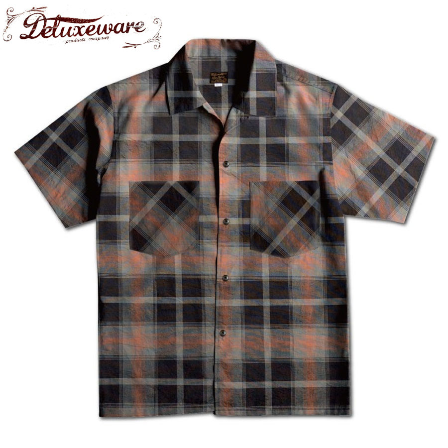 Rakuten - デラックスウエア DELUXEWARE LV-35S 1960s S/S CHECK SHIRT チェックシャツ メンズ 半袖