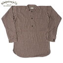 EGAnEX WAREHOUSE lVc Lot 3033 FLANNEL PULLOVER STAND COLLAR SHIRTS ONE WASH  Y