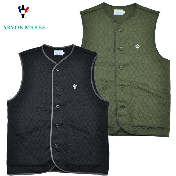 樂天商城 - ARVOR MAREE アルボーマレー ベスト ひょうたんQUILT CREW VEST CVST-QUILT