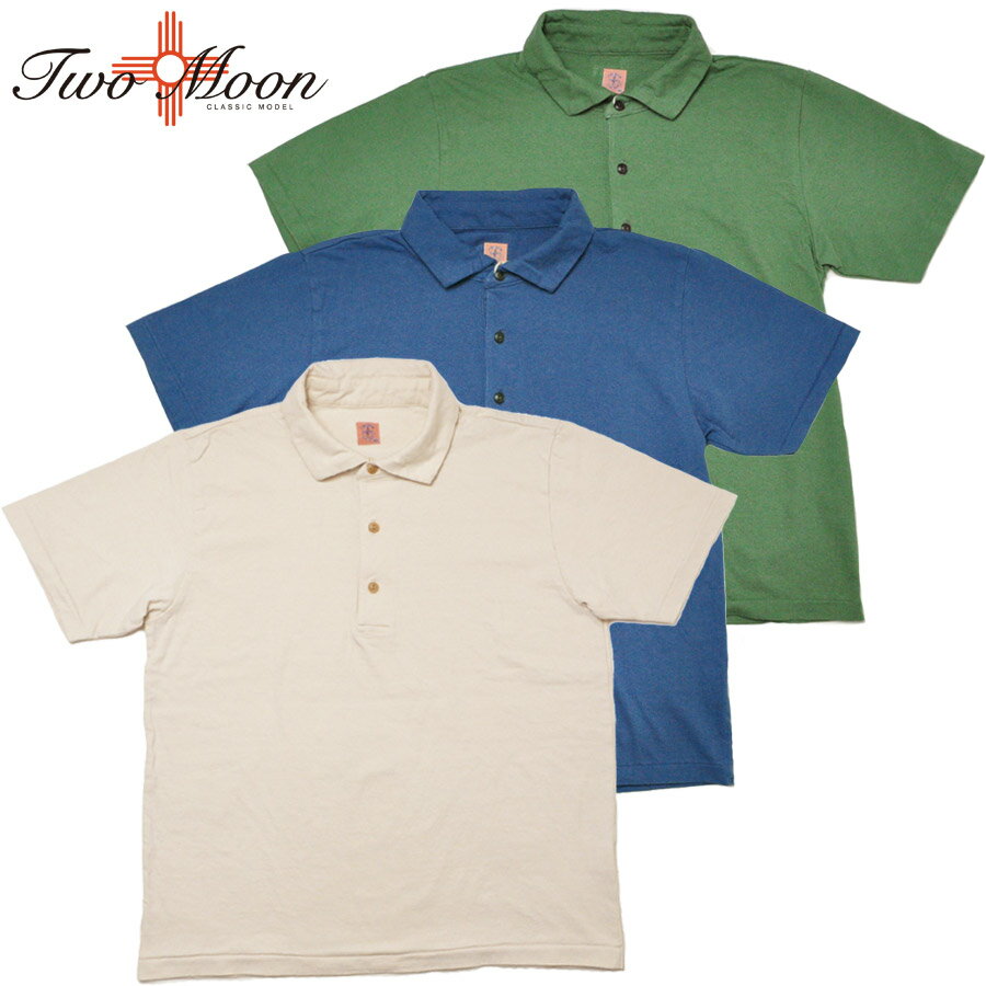 TWO MOON トゥームーン Tシャツ 20187 18/- Collared T-shirt 衿つきTシャツ