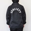 SUBCIETY サブサエティ コーチジャケット COACH JKT-Junior- メンズ ストリート 黒/赤 S-XL サブサエティー 107-62299