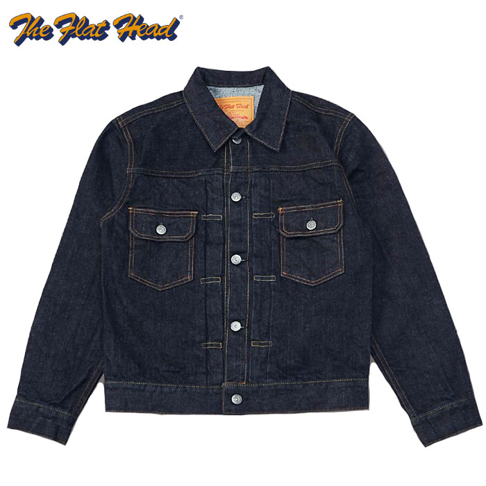 フラットヘッド THE FLAT HEAD Gジャン デニムジャケット FN-OJ-D002 DENIM 50 s インディゴ 38-42 メンズ アメカジ