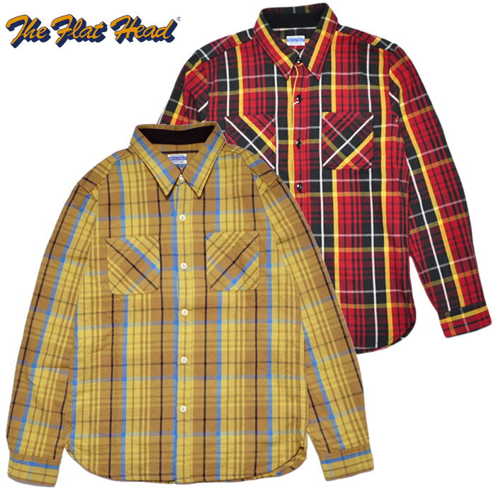 フラットヘッド THE FLAT HEAD ネルシャツ FN-SNR-004L CHECK NEL SHIRT チェックネルシャツ メンズ 長袖 アメカジ