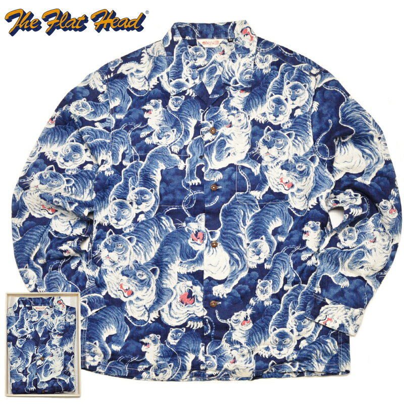 Rakuten - THE FLAT HEAD フラットヘッド シャツ リネンシャツ 百虎 FN-SCR-017L
