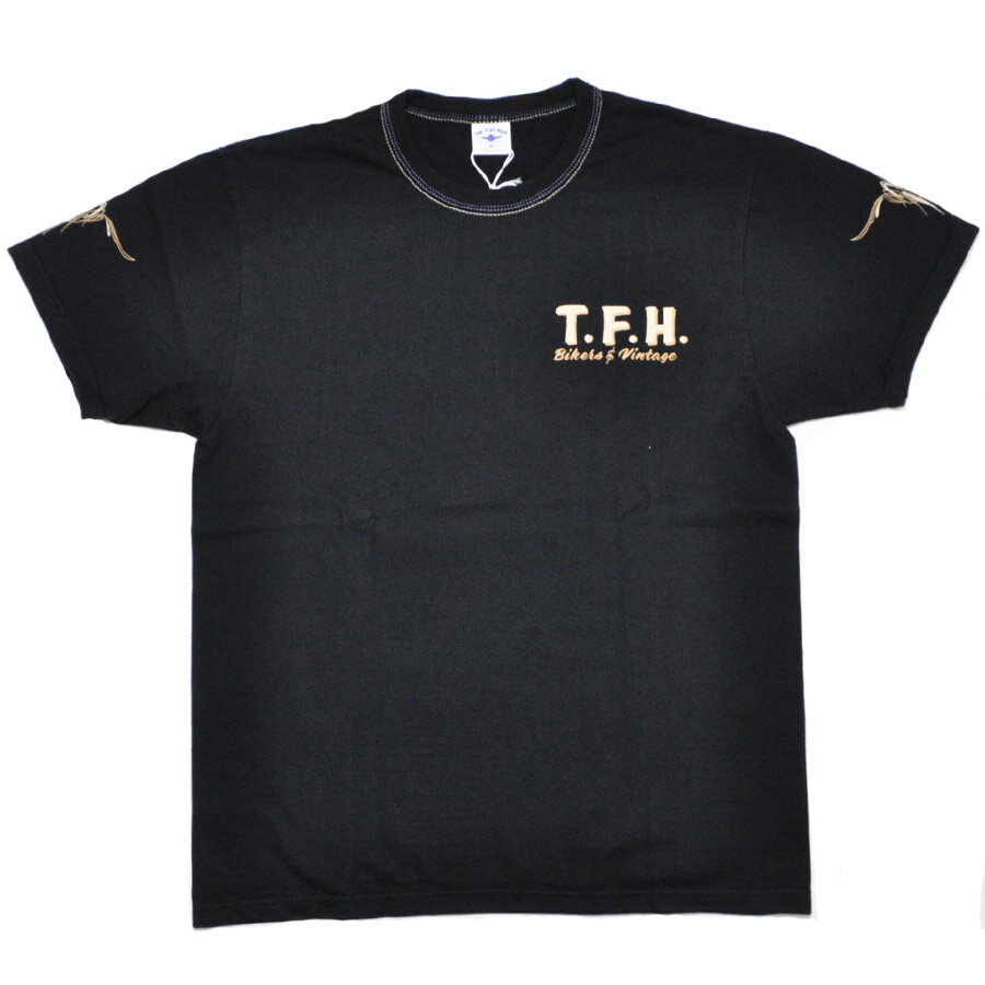 THE FLAT HEAD フラットヘッド Tシャツ 3本針の1本外し Tシャツ PINSTRIPE FN-THC-065