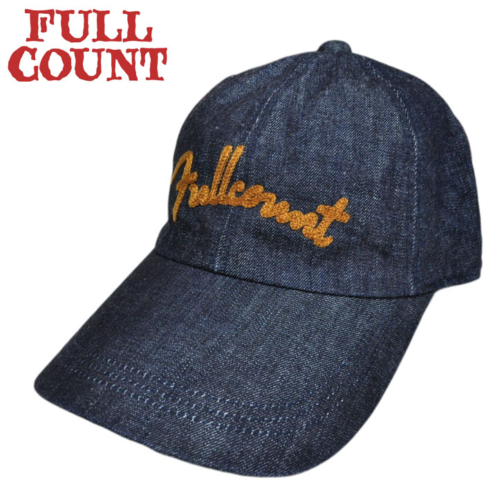 FULLCOUNT フルカウント キャップ Chain Embroidery Denim Cap 6007 デニムベースボールキャップ