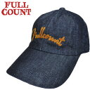 FULLCOUNT フルカウント キャップ Chain Embroidery Denim Cap 6007 デニムベースボールキャップ