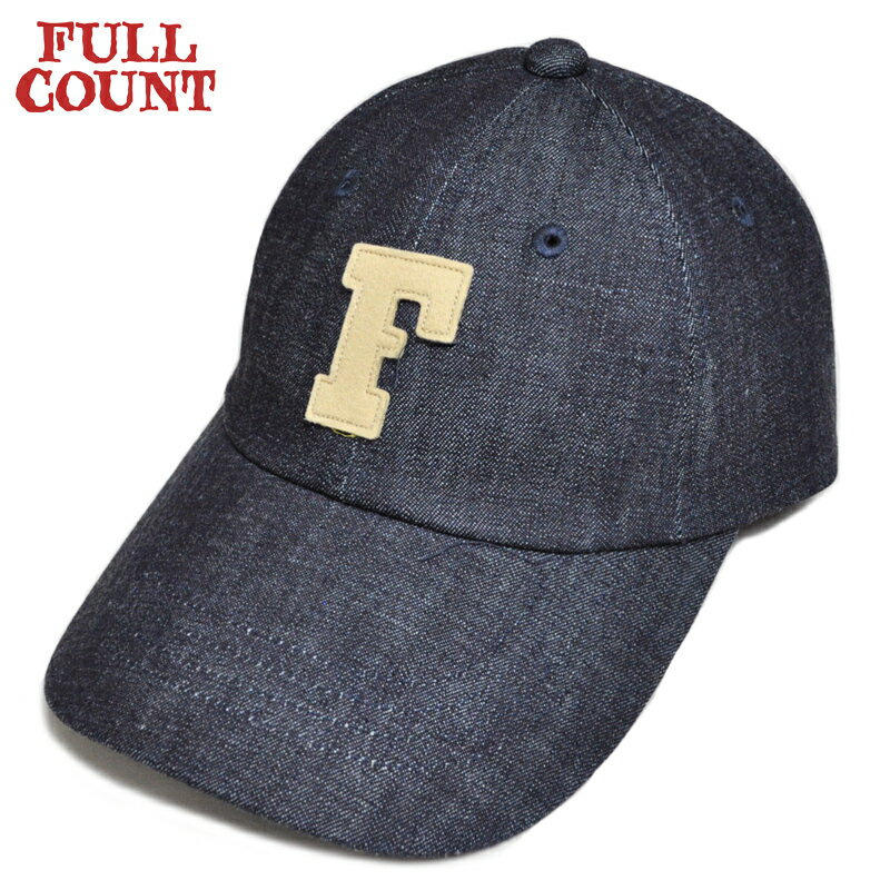 樂天商城 - FULLCOUNT フルカウント キャップ 6843L 6Panel Low-Crown Denim Baseball ’F’ Cap デニムキャップ