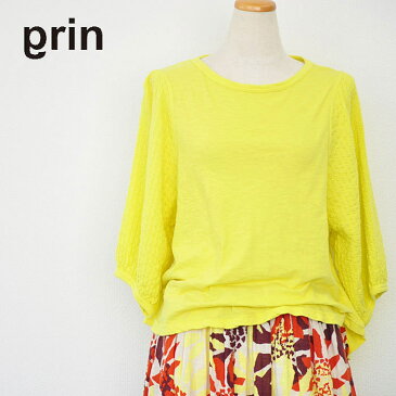 grin グリン Tシャツ サッカーAラインT レディース トップス 黄色 Mサイズ 8162C-010