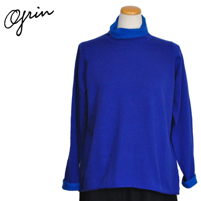 樂天商城 - grin グリン プルオーバー トップス 綿カシミア レイヤータートルプルオーバー 8244K-024 サイズ2 Mサイズ レディース