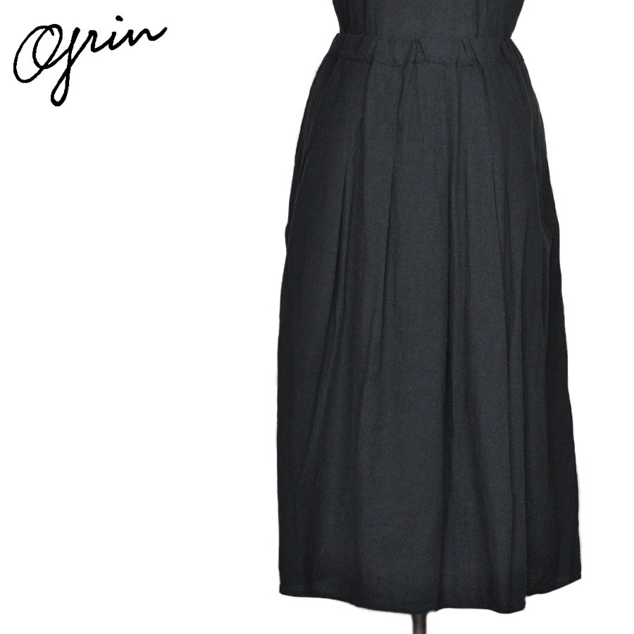 樂天商城 - grin グリン スカート コモドクロス タックスカート 8251S-001 サイズ2 Mサイズ レディース