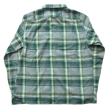 ARBOR アーバー ネルシャツ Baja Shirt 緑 M-L 長袖 チャックシャツ カジュアル