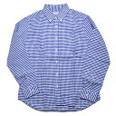 Guild ギルド シャツ OXFORD GINGHAM B.D SHIRTS ギンガムチェック M-L 紺 長袖 カジュアル メンズ