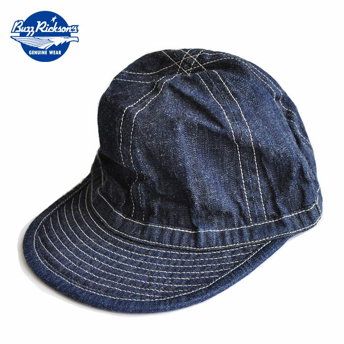 BUZZ RICKSON 039 S バズリクソンズ アーミーデニムキャップ ワンウォッシュ ARMY DENIM CAP SOLID 帽子 デニム インディゴ BR02308